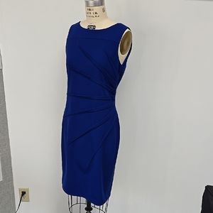 Calvin Klein Blue Sheath Midi Dress